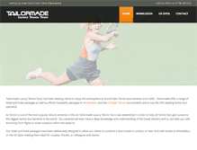 Tablet Screenshot of luxurytennistours.com